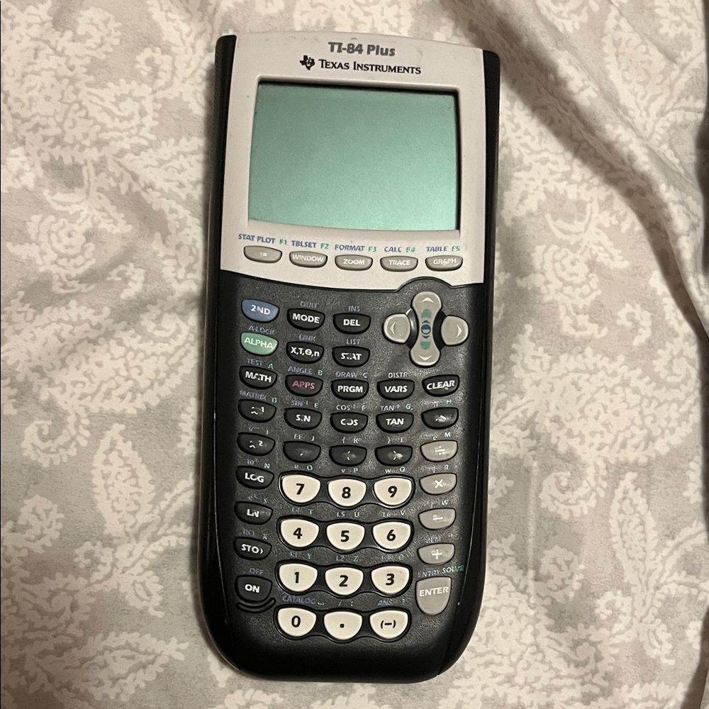 Texas Instruments TI-84 Plus Black and White Calculator